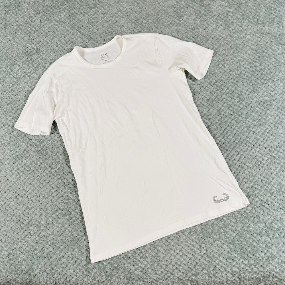 Armani Exchange Classic Basic White Short Sleeve … - image 1